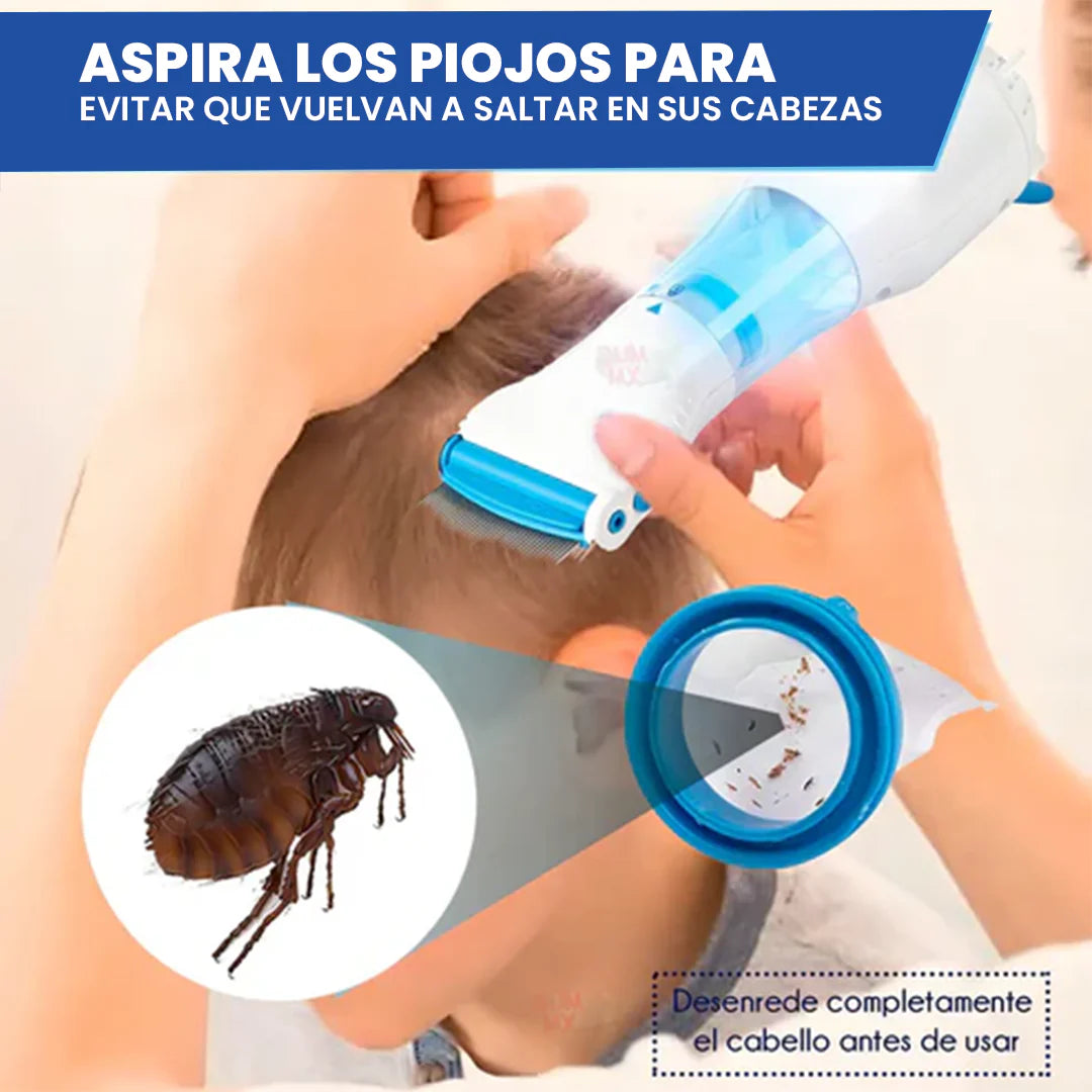 Eliminador Eléctrico de Piojos y Liendres (Recargable) 🙋♂️👧 SIN QUIMICOS