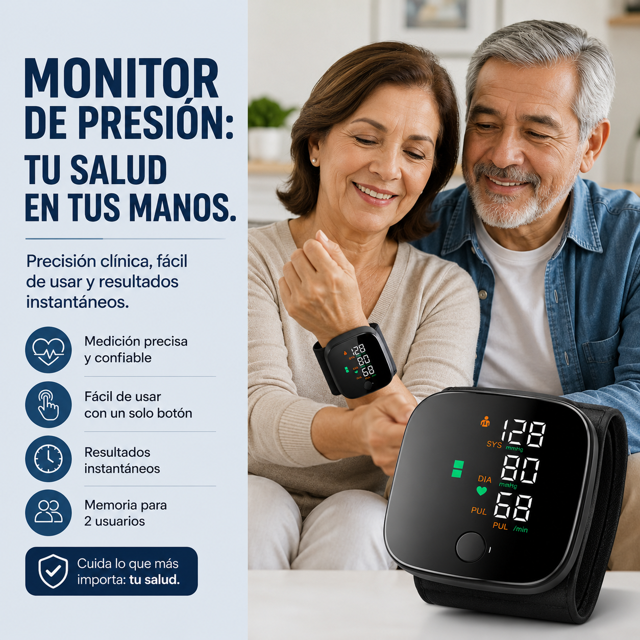 Monitor de presión digital con voz para información de resultado👨‍⚕️