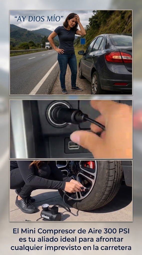Mini compresor de 300 PSI: Potencia, seguridad y versatilidad